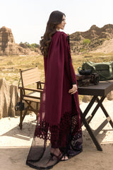 3-PC Unstitched Premium Embroidered Lawn By Rang Rasiya | Maya
