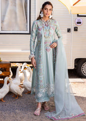 Unstitched 3-PC Luxury Lawn Silk Dupatta By Saira Shakira | DILARA-A