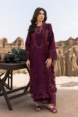3-PC Unstitched Premium Embroidered Lawn By Rang Rasiya | AMYRA