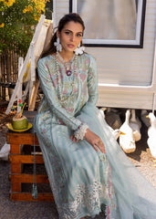 Unstitched 3-PC Luxury Lawn Silk Dupatta By Saira Shakira | DILARA-A