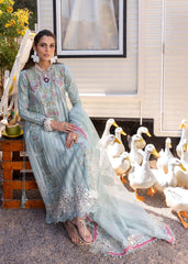 Unstitched 3-PC Luxury Lawn Silk Dupatta By Saira Shakira | DILARA-A