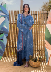 Unstitched 3-PC Luxury Lawn Silk Dupatta By Saira Shakira | CECIL-A