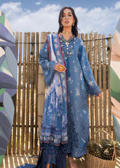 Unstitched 3-PC Luxury Lawn Silk Dupatta By Saira Shakira | CECIL-A