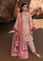 Unstitched 3-PC Printed Lawn With Silk Dupatta By Crimson | D6 B