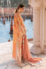 3-PC Unstitched Embroidered Lawn Flow By Crimson | D2A
