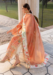 3-PC Unstitched Embroidered Lawn Flow By Crimson | D2A
