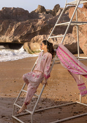 Unstitched 3-PC Printed Lawn With Silk Dupatta By Crimson | D6 B