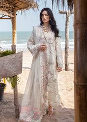 Unstitched 3-PC Luxury Lawn Silk Dupatta By Saira Shakira | DAHLIA-A