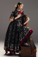 3-PC Unstitched Digital Printed Lawn Anarkali By Zara Shahjahan | Surkh Bahar