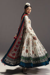 3-PC Unstitched Digital Printed Lawn Anarkali By Zara Shahjahan | Mehruba