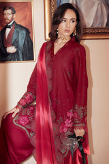 3-PC Unstitched Embroidered Lawn Feya By Nureh | FE-07