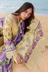 NS-131 | 3PC Unstitched Embroidered Lawn Collection Gardenia By Nureh