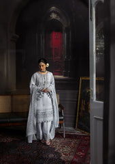 3-PC Unstitched Embroidered Karandi By Kahf Premium | KKH-09 CELESTIAL