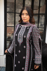 3-PC Unstitched Lawn Embroidered Shirt Crinkle Embroidered Dupatta Naqsh By Wania | WL-505
