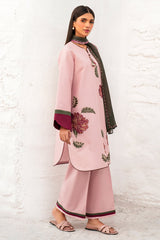 3-PC Unstitched Embroidered Dobby Lawn By Jazmin | 9116