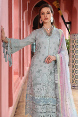 NE-111 | 3Pc Unstitched Suit Schillfli Lawn Collection Bazar By Nureh