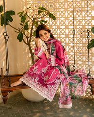 3-PC Unstitched Embroidered Lawn Aashiyana By Roheenaz | RNZ-06A