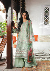 3-PC Unstitched Embroidered Lawn Ek Fasana By Kahf | KLB-4B SITARA