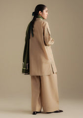 3-PC Unstitched Embroidered Plain Khaddar Coco By Zara Shahjahan | Amber-1A