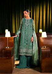 Formal Handwork Unstitched - 3 Piece Organza - Poly Net VERDELLA By ELAF SERENADE
