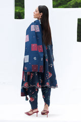Digital Printed Viscose Silk Shirt & Shalwar by Baroque