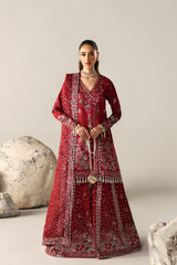 3-PC Unstitched Premium Raw Silk Embroidered Serein By Emaan Adeel | SERENITY BLOOM