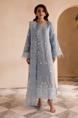 3-PC Unstitched Chiffon Embroidered Miraal by Emaan Adeel | AVIRA