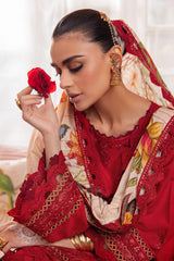 NS-113 | 3PC - Unstitched Maya Lawn Collection By Nureh