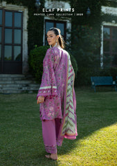 EPE-04B | 3PC Unstitched Suit Digital Printed Lawn Prints By Elaf Premium