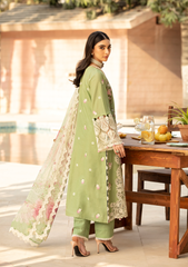 Unstitched 3-PC Embroidered Luxury Lawn By Elaf | ELM-08 FIZZAH