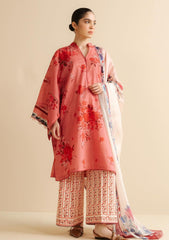 3-PC Unstitched Printed Lawn Coco By Zara Shahjahan | LEYA-1A