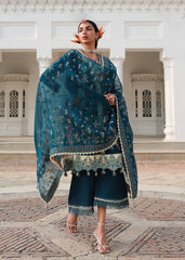 3-PC Unstitched Luxury Lawn Kalabagh By Hussain Rehar | Azraq