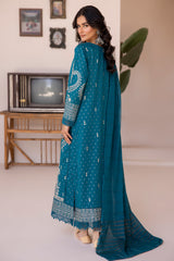 MS-628 | 3PC Unstitched Embroidered Banarsi Lawn Missouri By Johra