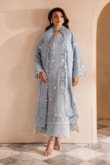 3-PC Unstitched Chiffon Embroidered Miraal by Emaan Adeel | AVIRA