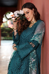 NE-107 | 3Pc Unstitched Suit Schillfli Lawn Collection Bazar By Nureh