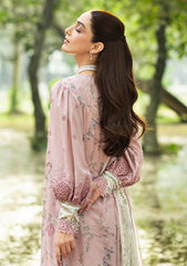 3-PC Unstitched DIgital Printed Chikankari Lawn By Elaf Premium | ERC-8A