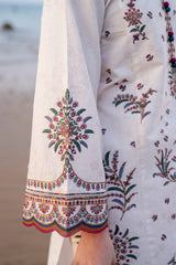 USE-9158 | 3Pc Unstitched Suit Embroidered lawn Summer 25 Drop II By Jazmin