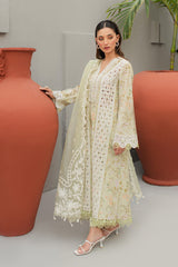 JK-01 EULALIA | 3Pc Unstitched Qline Lawn Collection By Qalamkar