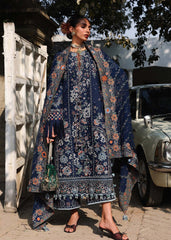 3-PC Unstitched Luxury Lawn Kalabagh By Hussain Rehar | Amalfi