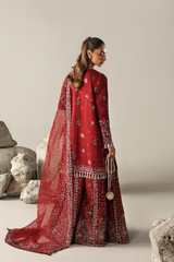 3-PC Unstitched Premium Raw Silk Embroidered Serein By Emaan Adeel | SERENITY BLOOM