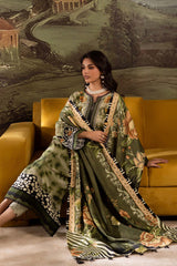 3-PC Unstitched Linen Signature Prints By Nureh | SP-172
