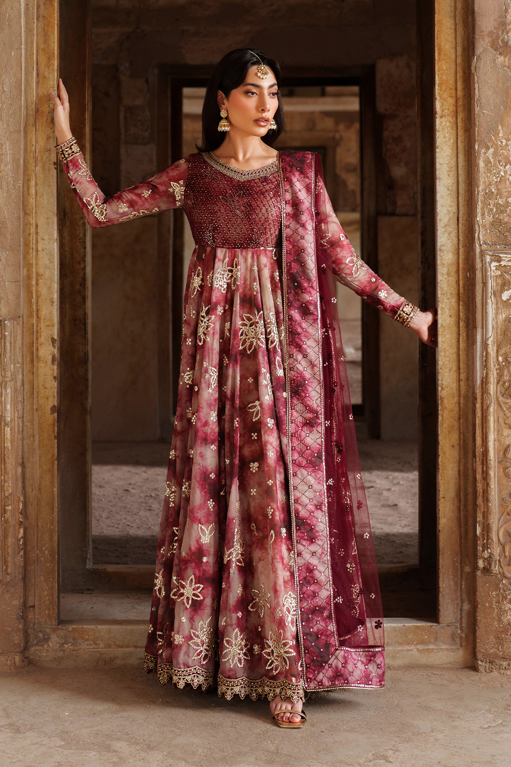3-PC Unstitched Printed Charmeuse Printed Formals By Iznik | UE-533