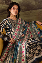 3-PC Unstitched Linen Signature Prints By Nureh | SP-171