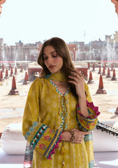 3-PC Unstitched Digital Printed Lawn Aangan By Kahf | ZARAFSHAN
