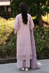 3-PC Unstitched Embroidered Soft Prints By Afrozeh | Lunetta B
