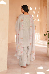 3-PC Unstitched Embroidered Textured EId Lawn By Iznik | EL-12