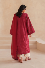 3-PC Unstitched Embroidered Exclusive Lawn By Iznik | UE-596
