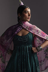 3-PC Unstitched Digital Printed Lawn Anarkali By Zara Shahjahan | Nayab