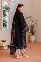 3-PC Unstitched Embroiderd Lawn By Baroque | UF-4391