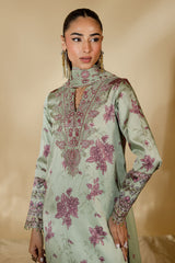 Unstitched 3-PC Embroidered Silk Edit By Nureh S-25